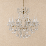 Crystal Chandelier in a dining room