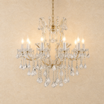 Crystal Chandelier in polished gold