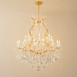 Crystal Chandelier Lighting in gold