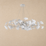 White Porcelain Chandelier in a living room
