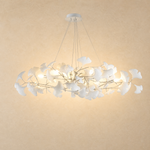 White Porcelain Chandelier in gold