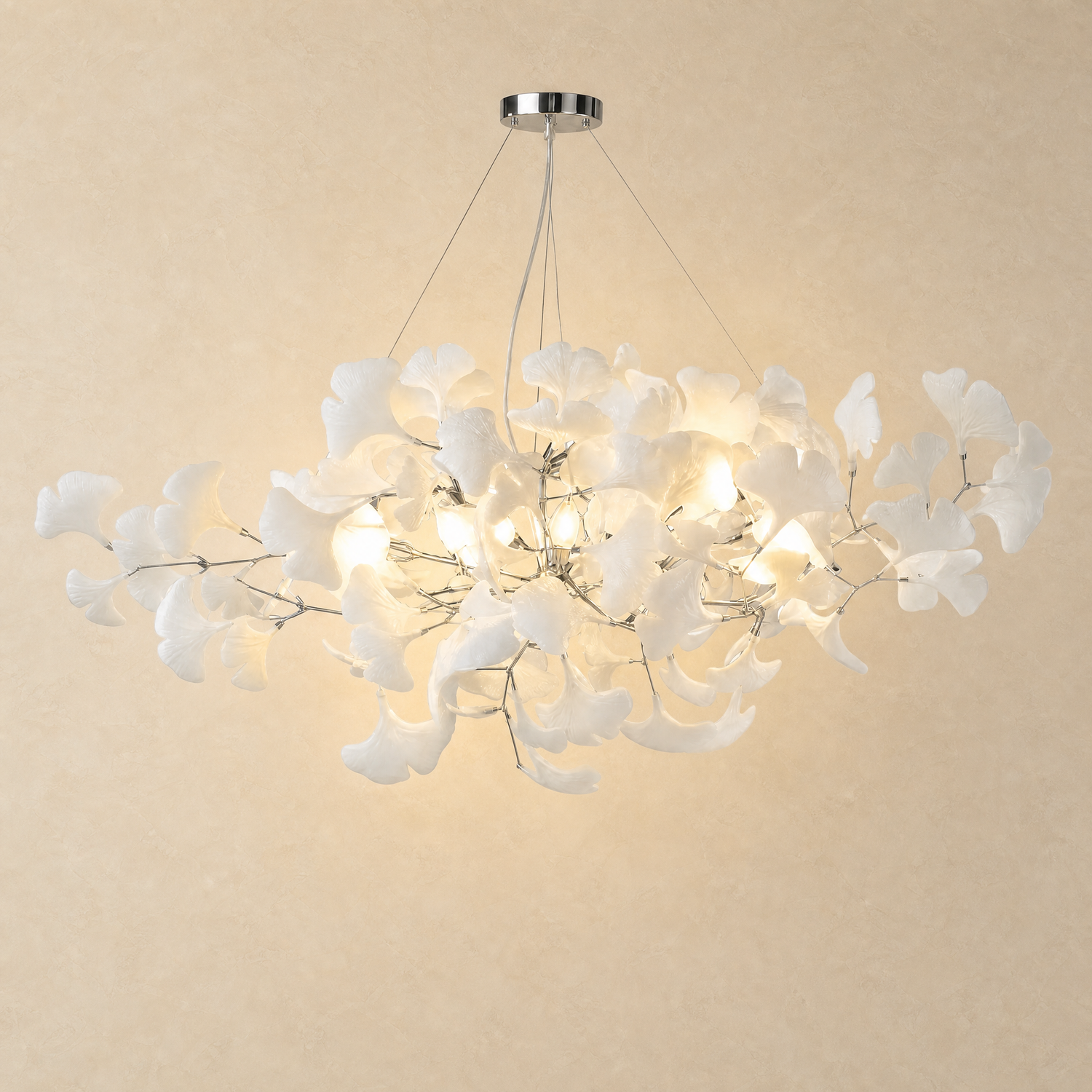 Pendant Light in electroplated gold