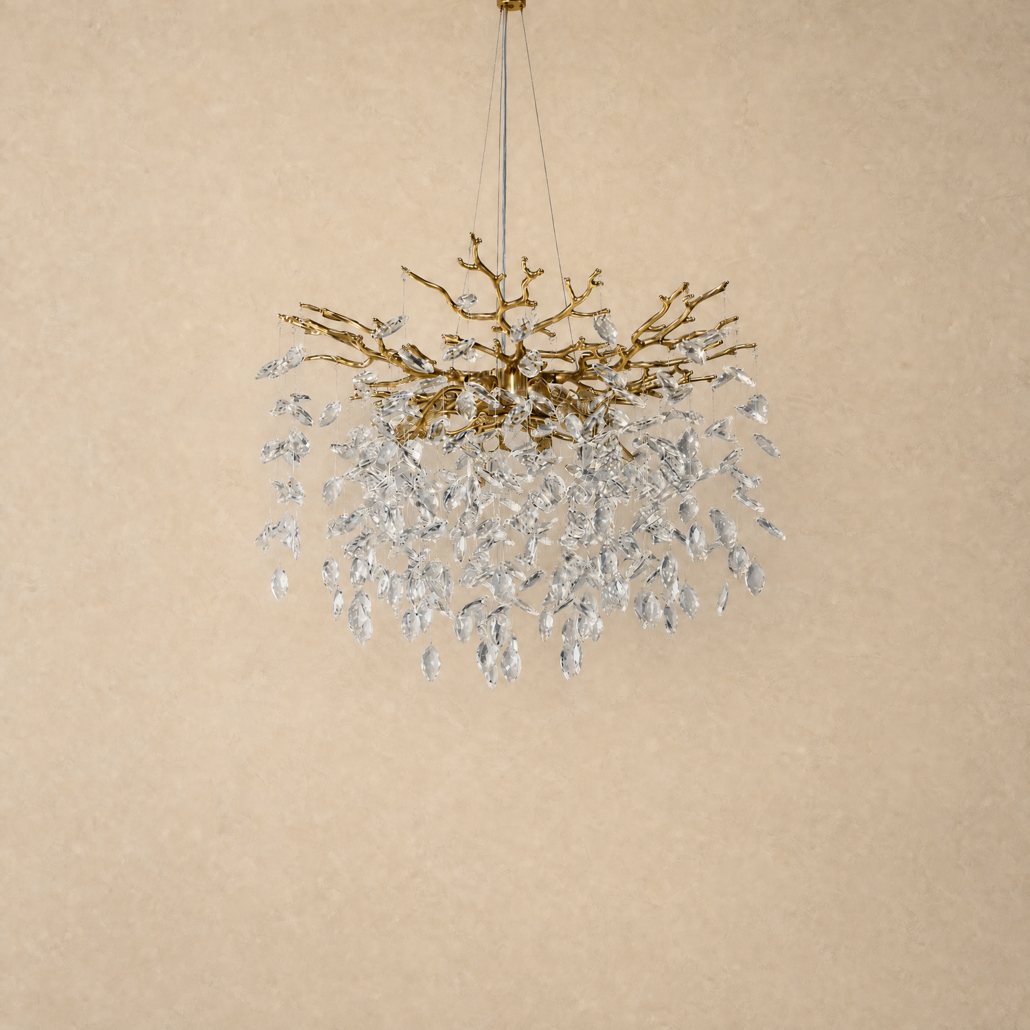 Branch Chandelier in a living room