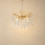 Branch Chandelier in gold