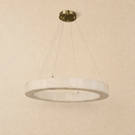 Chandelier in a living room