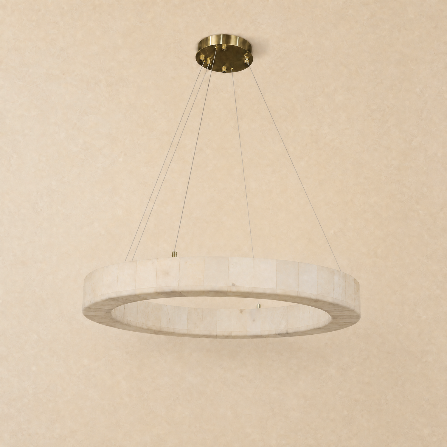 Chandelier in a living room