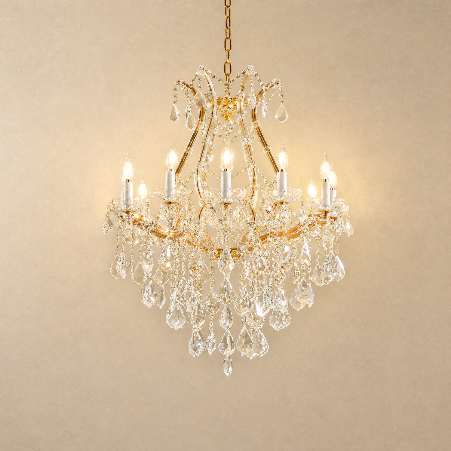 Maria Theresa Gold Chandelier in gold