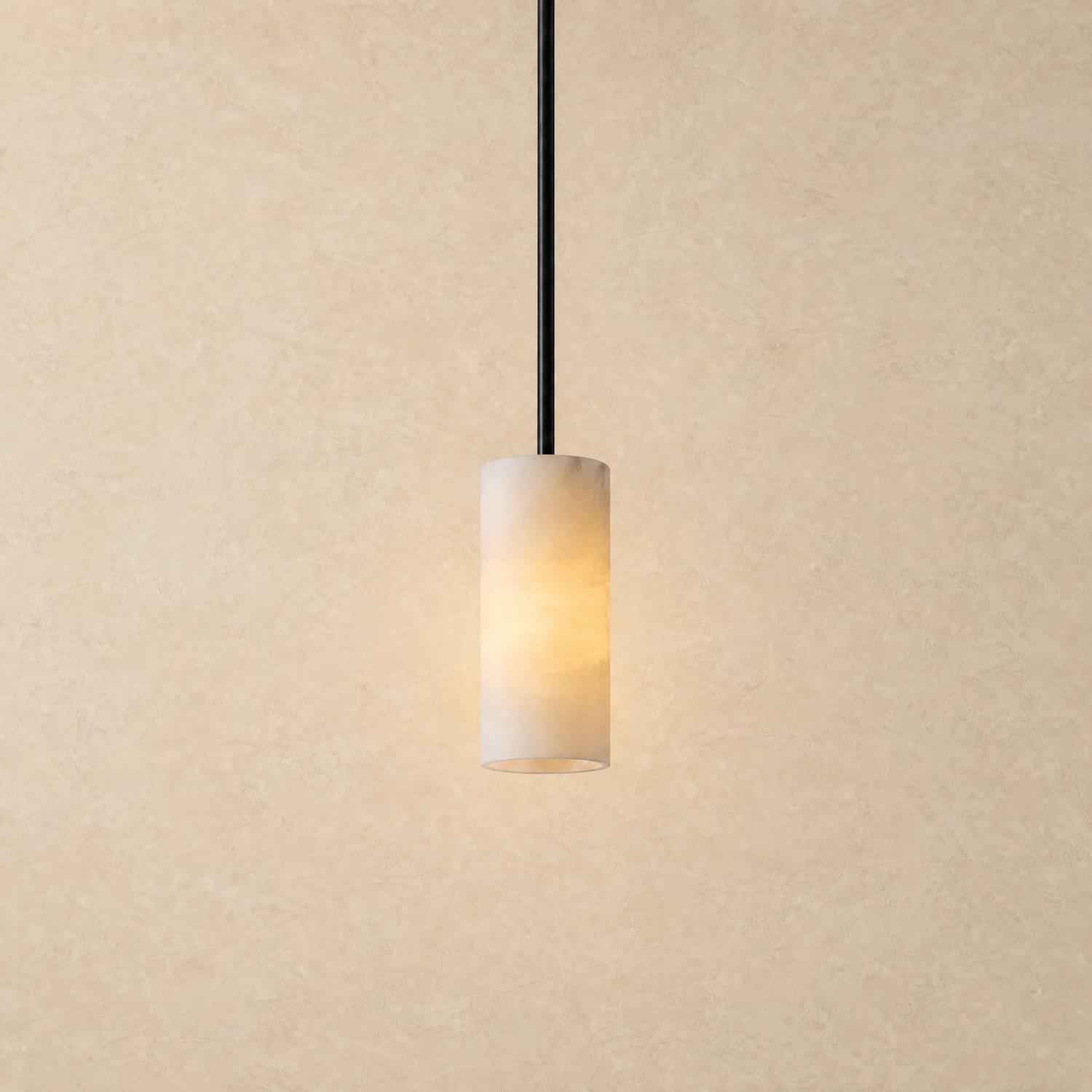 Chandelier in matte black