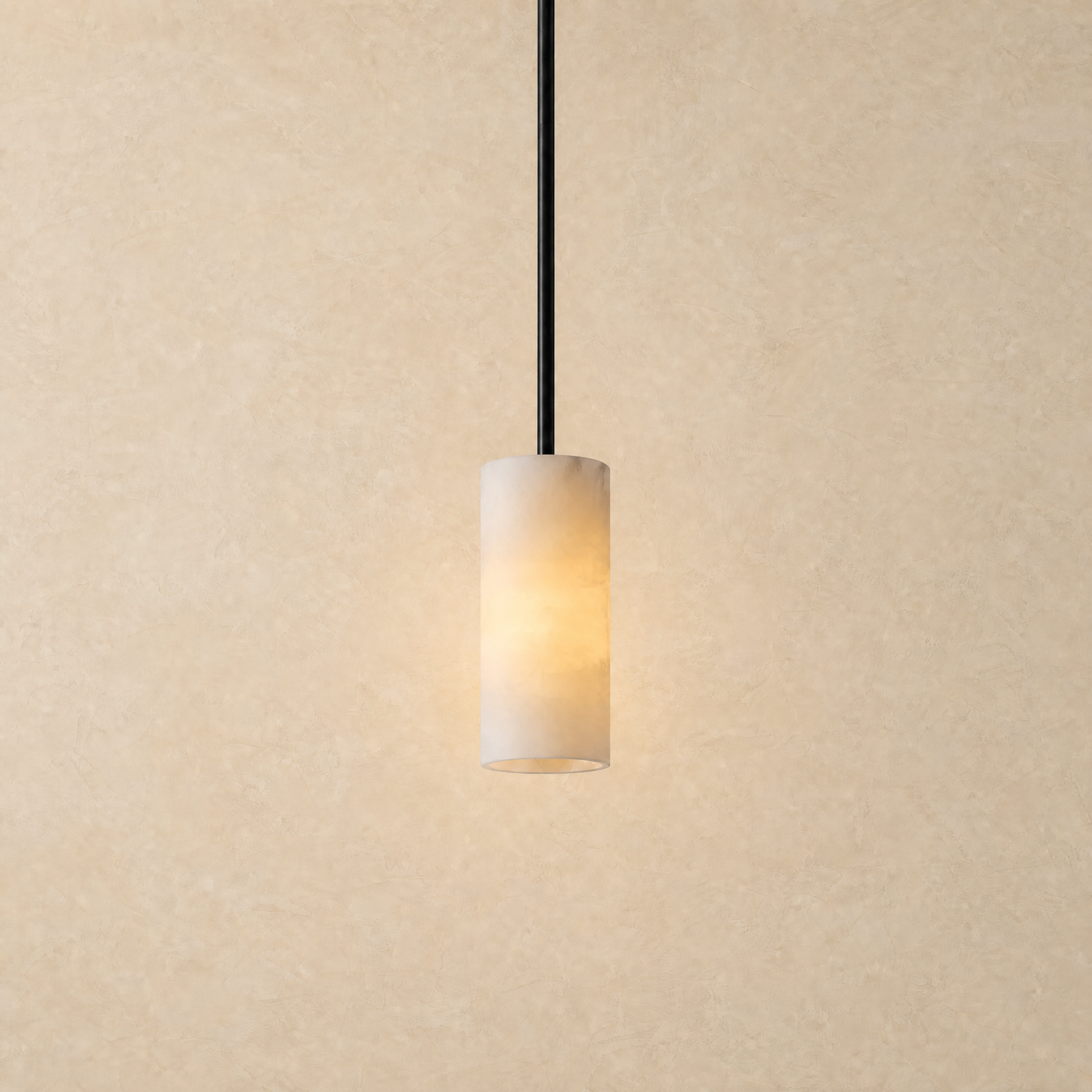 Chandelier in matte black