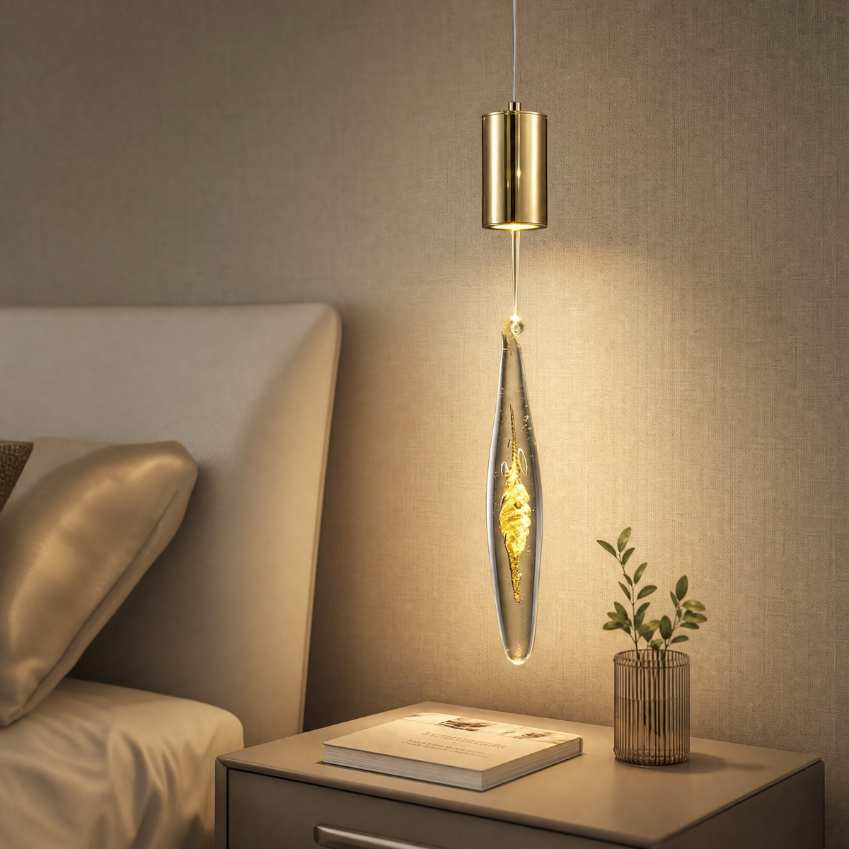 Yiosi Aspen Mini Hand-Blown Glass Pendant