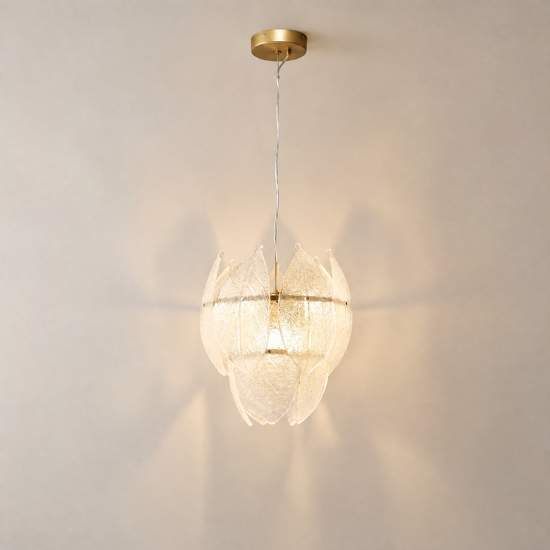 Yiosi Aster Ring Glass Chandelier 39.4"