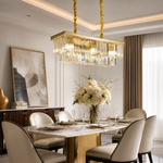 Yiosi Astoria Rectangular Crystal Chandelier 31"