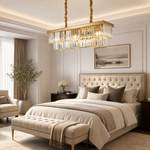 Yiosi Astoria Rectangular Crystal Chandelier 31"
