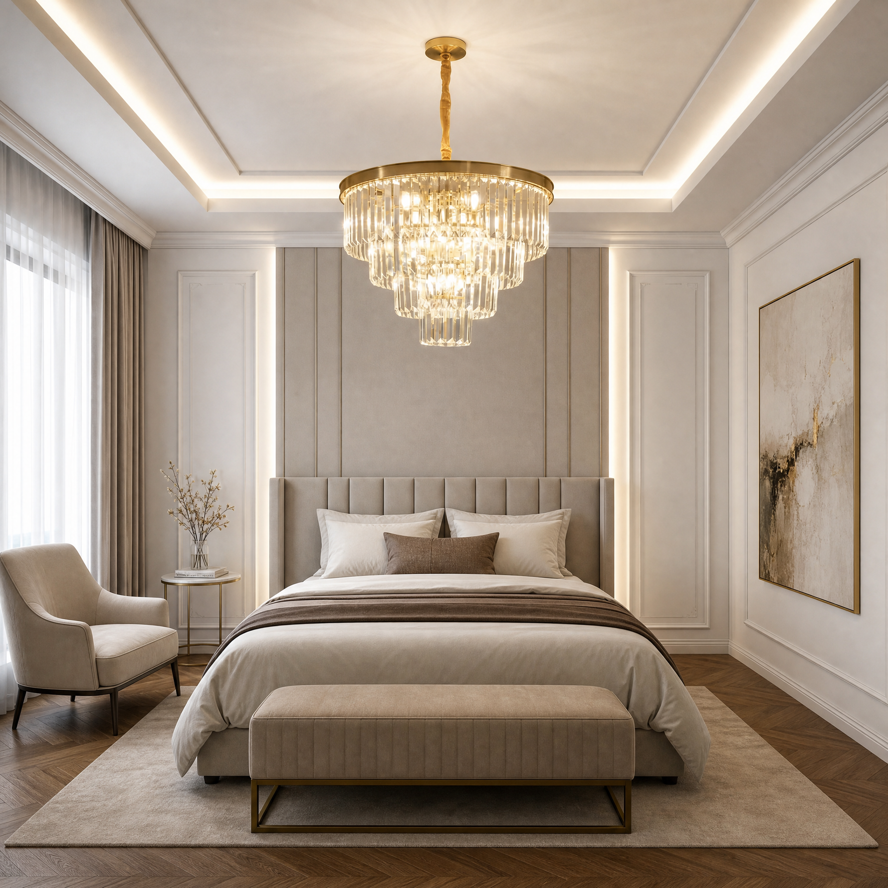Yiosi Astoria Round Crystal Chandelier