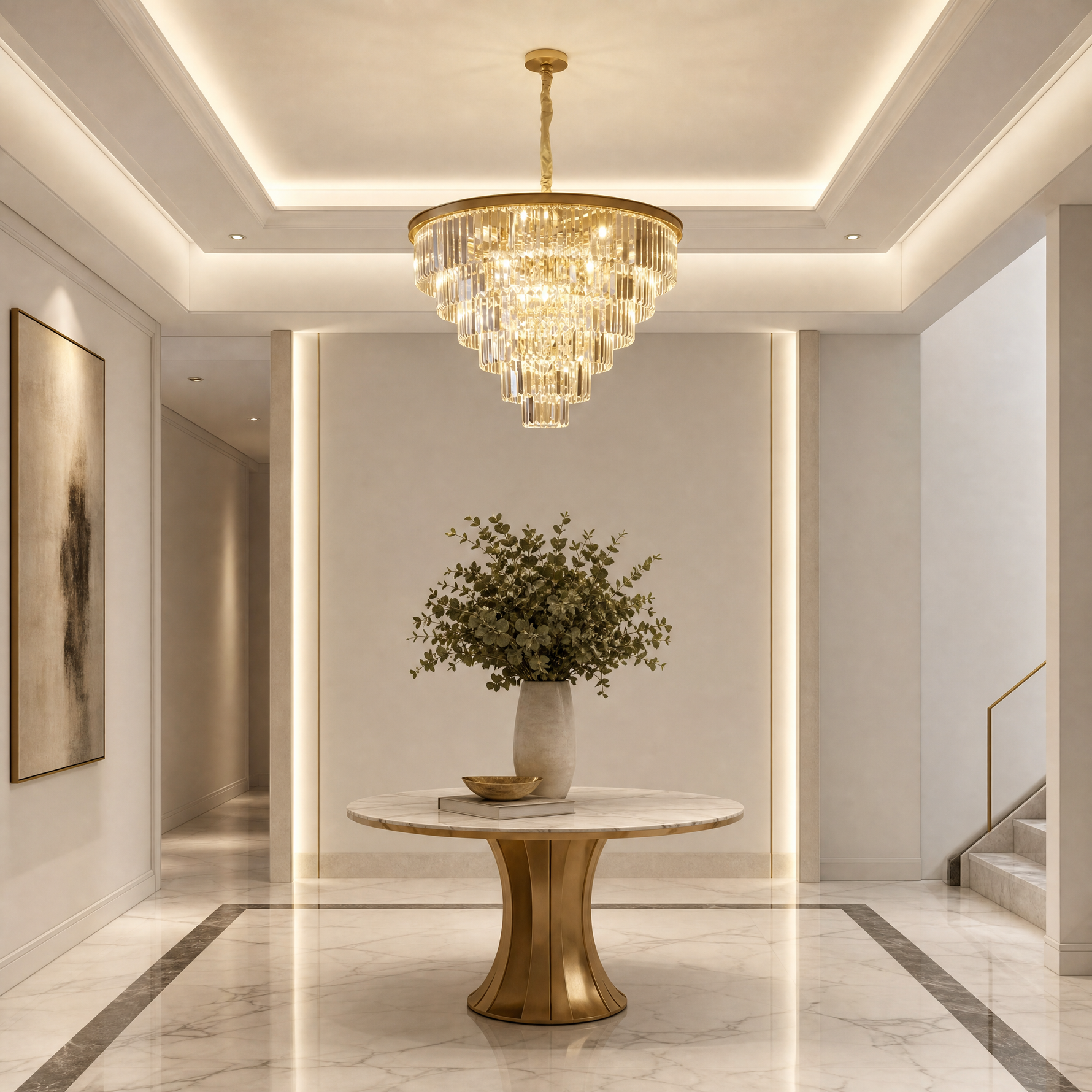 Yiosi Astoria Round Crystal Chandelier