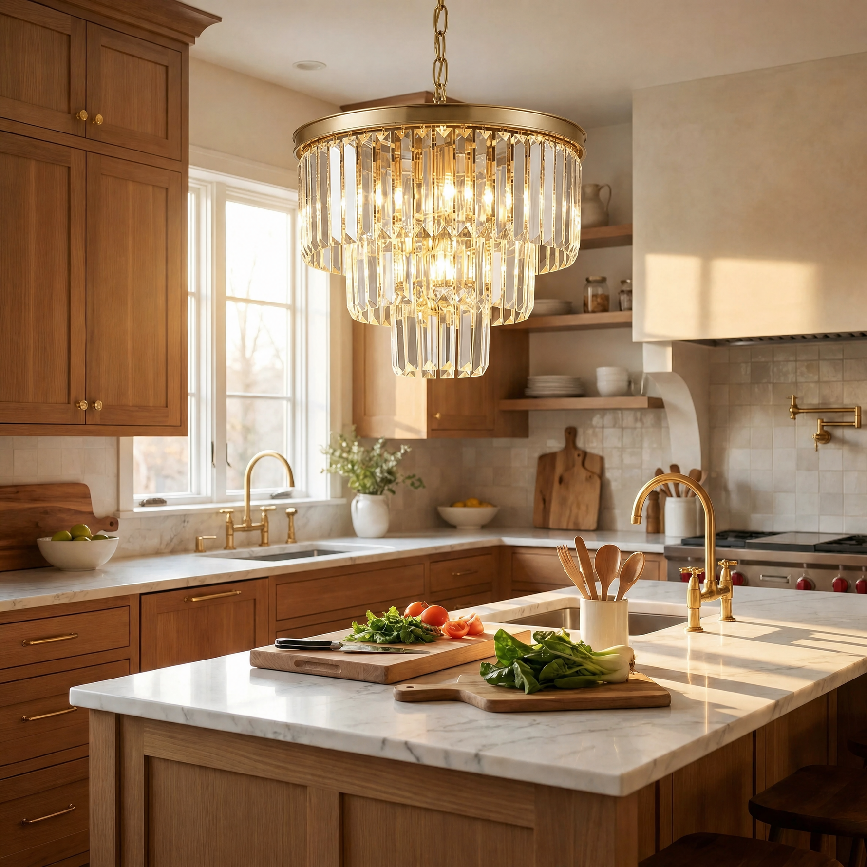 Yiosi Astoria Round Crystal Chandelier