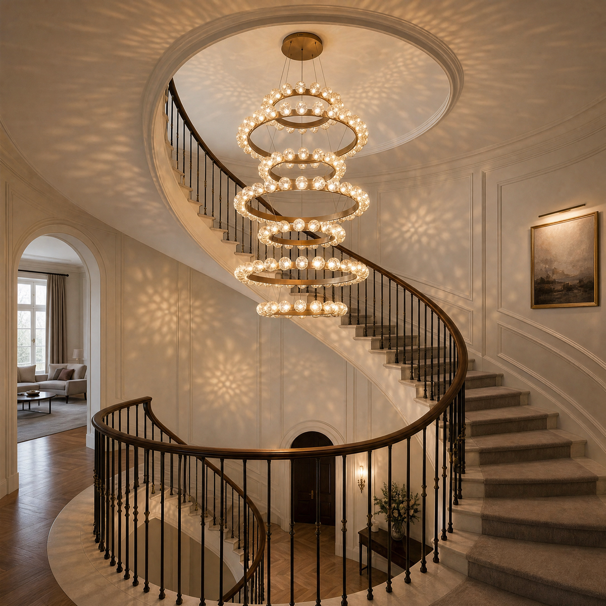Yiosi Bubbles Glass Chandelier