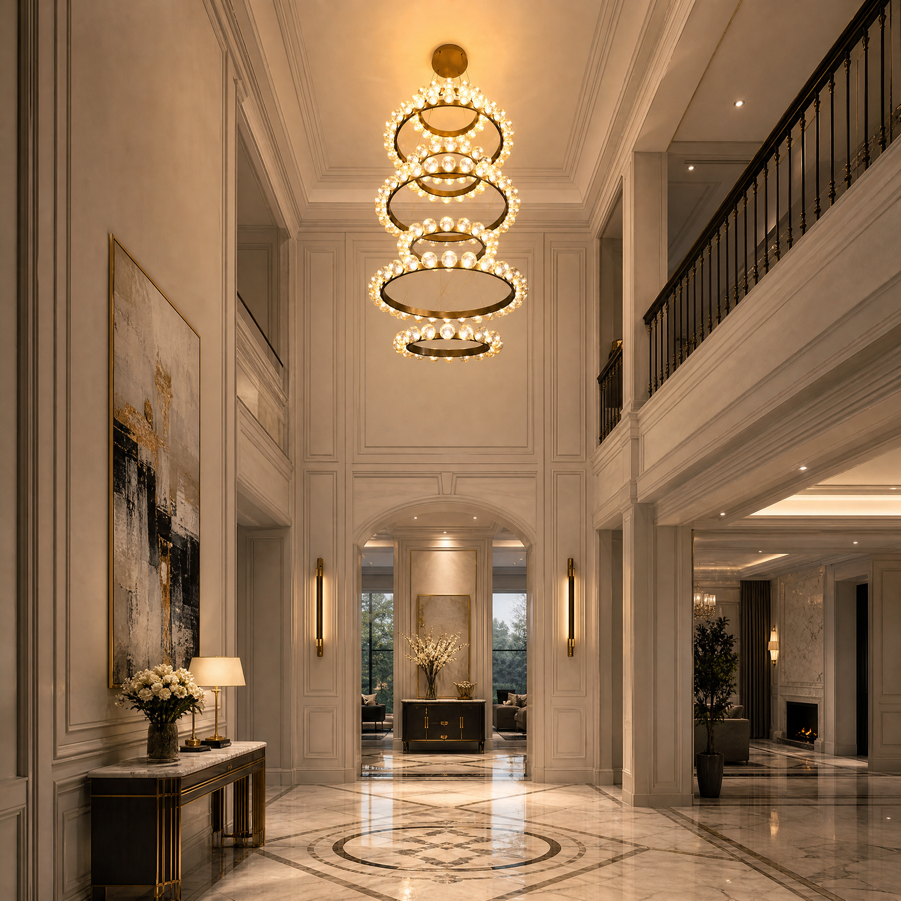 Yiosi Bubbles Glass Chandelier