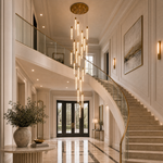 Yiosi Candlelight Cascading Glass Chandelier 24" Style B