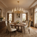 Yiosi Candlelight Glass Chandelier