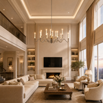 Yiosi Candlelight Glass Chandelier