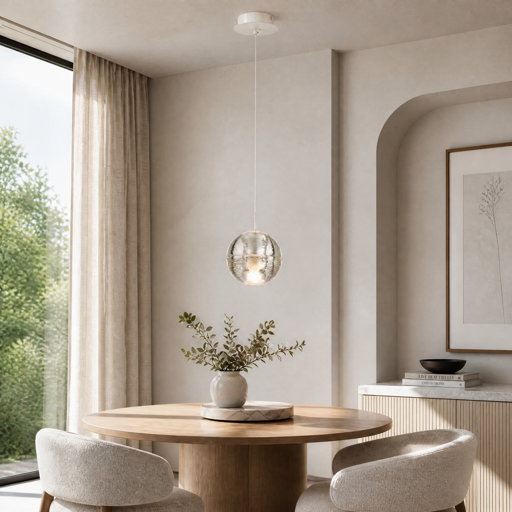 Yiosi Cascade Drop Mini Glass Pendant Light