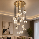 Yiosi Cascading Crystal Chandelier 39.4” D