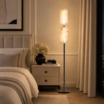 Yiosi Cloud Brocade Double Natural Stone Floor Lamp