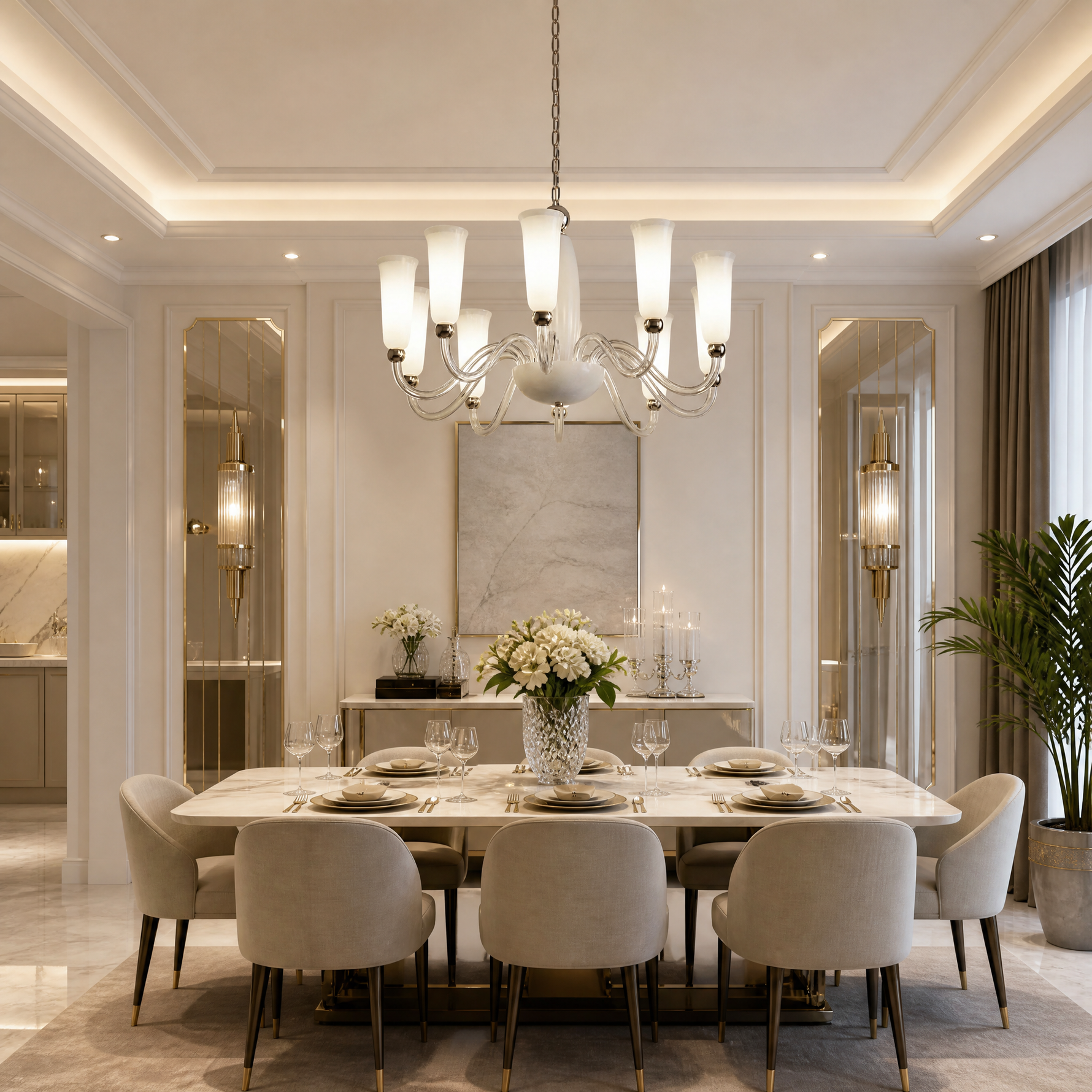 Yiosi Cristallo Crystal Chandelier 39"