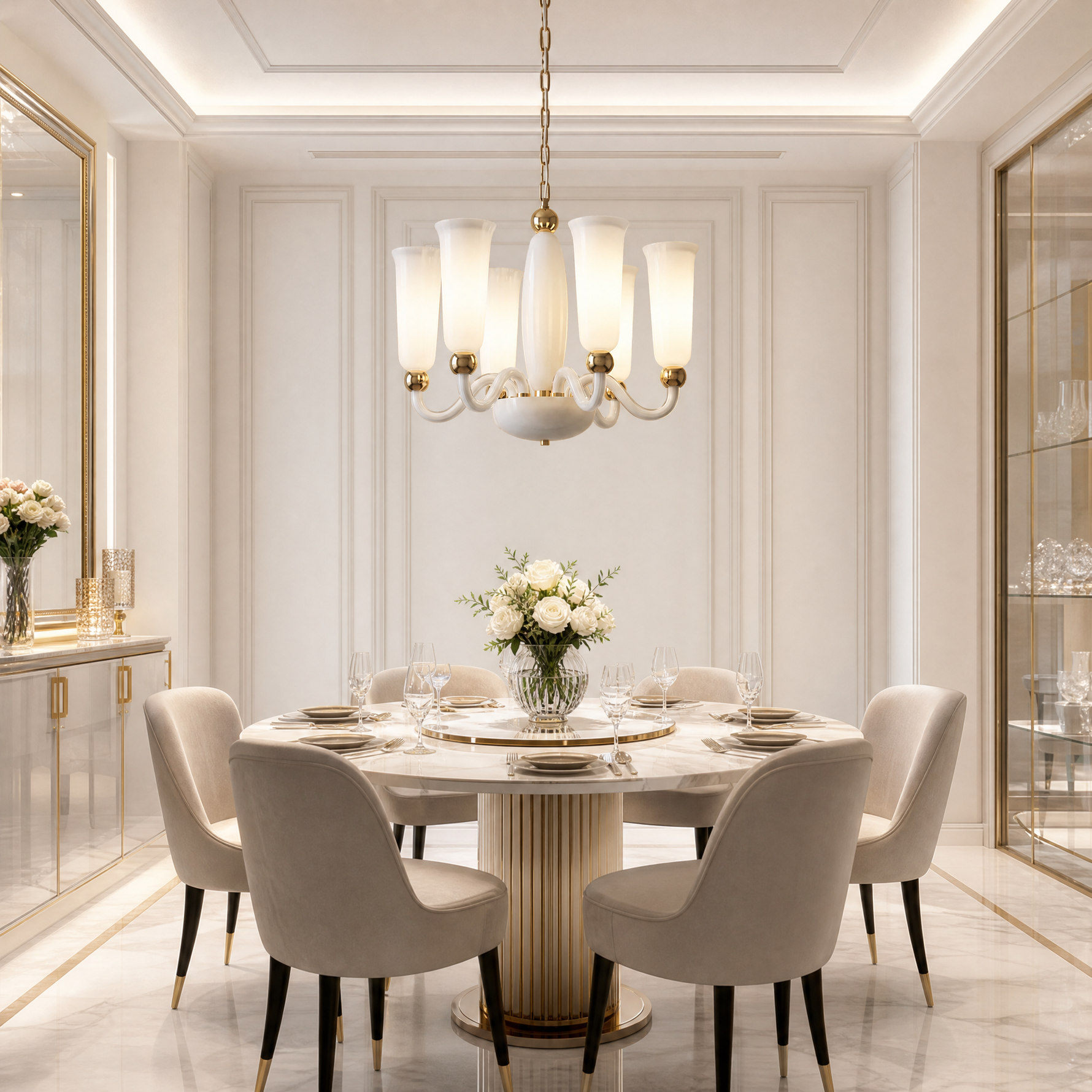 Yiosi Cristallo Crystal Pendant Light 24"