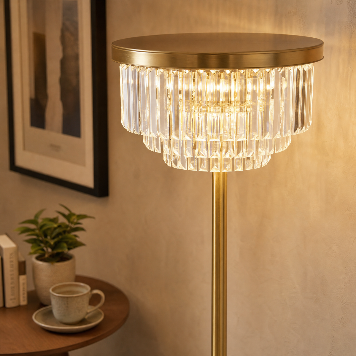 Yiosi Crystal Floor Lamp