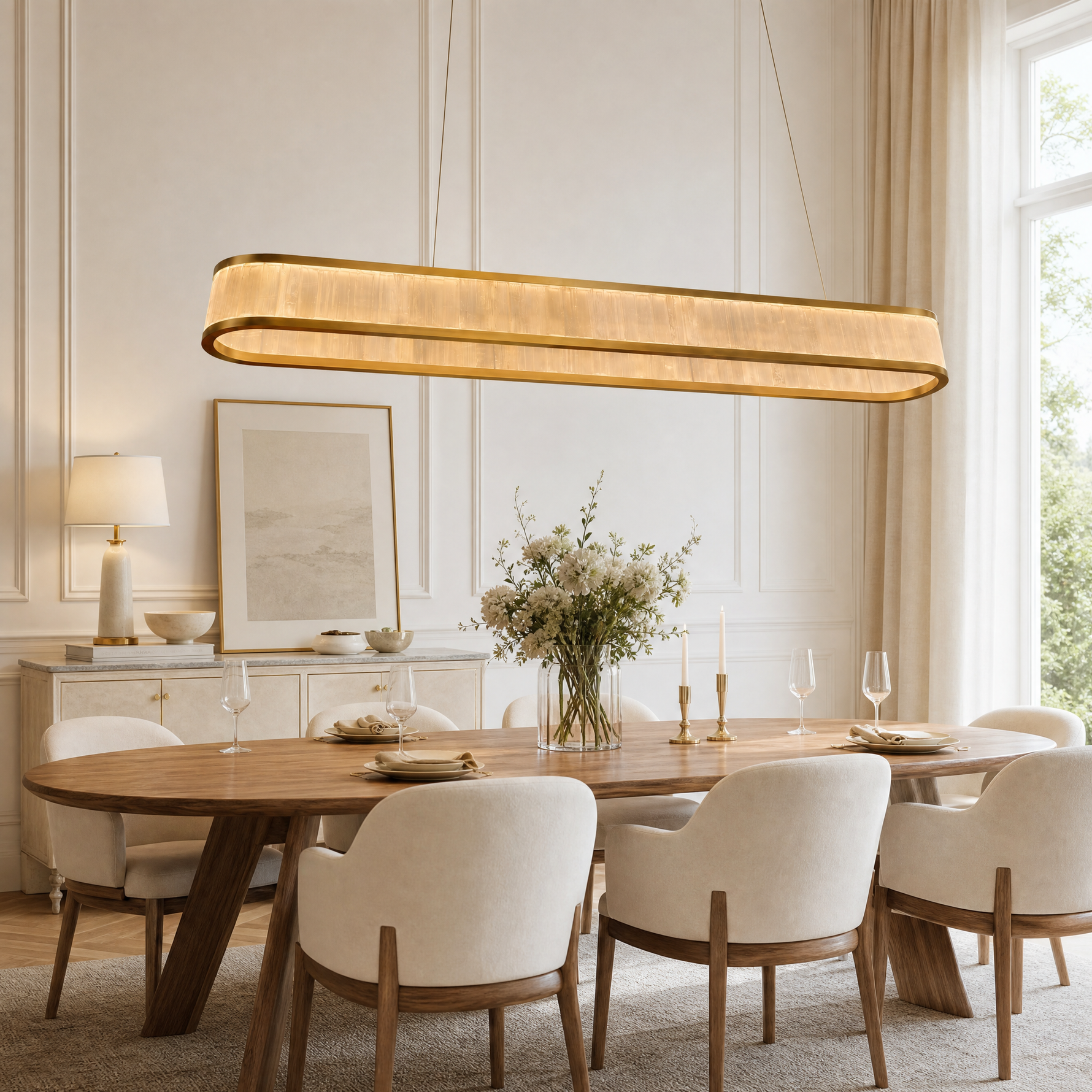 Yiosi Crystara Natural Stone Chandelier 39" Style A