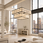 Yiosi Crystara Natural Stone Chandelier 39" Style B