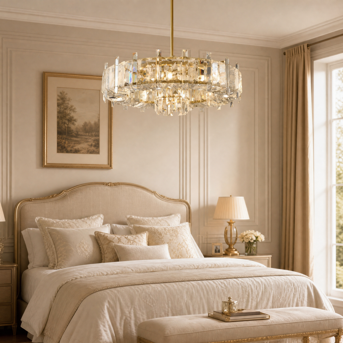 Yiosi Daisy Rock Crystal Chandelier