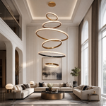 Yiosi Drake Cascading Ring Crystal Chandelier