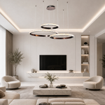 Yiosi Drake Triple-Ring Crystal Chandelier