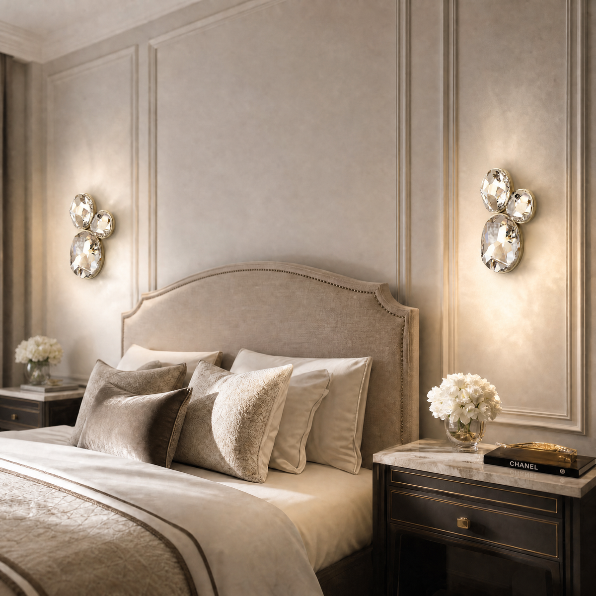 Yiosi Eclipse Crystal Modern Wall Sconce
