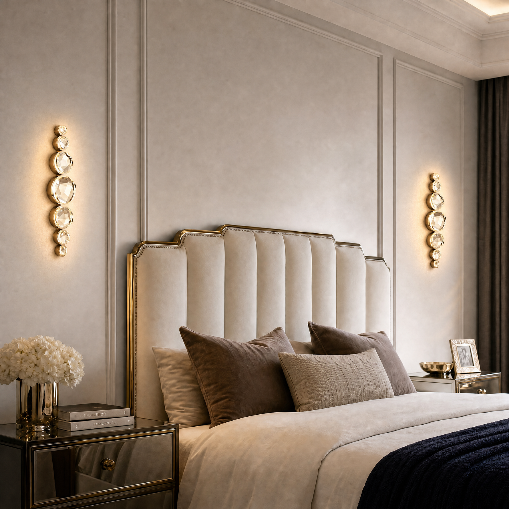 Yiosi Eclipse Crystal Modern Wall Sconce