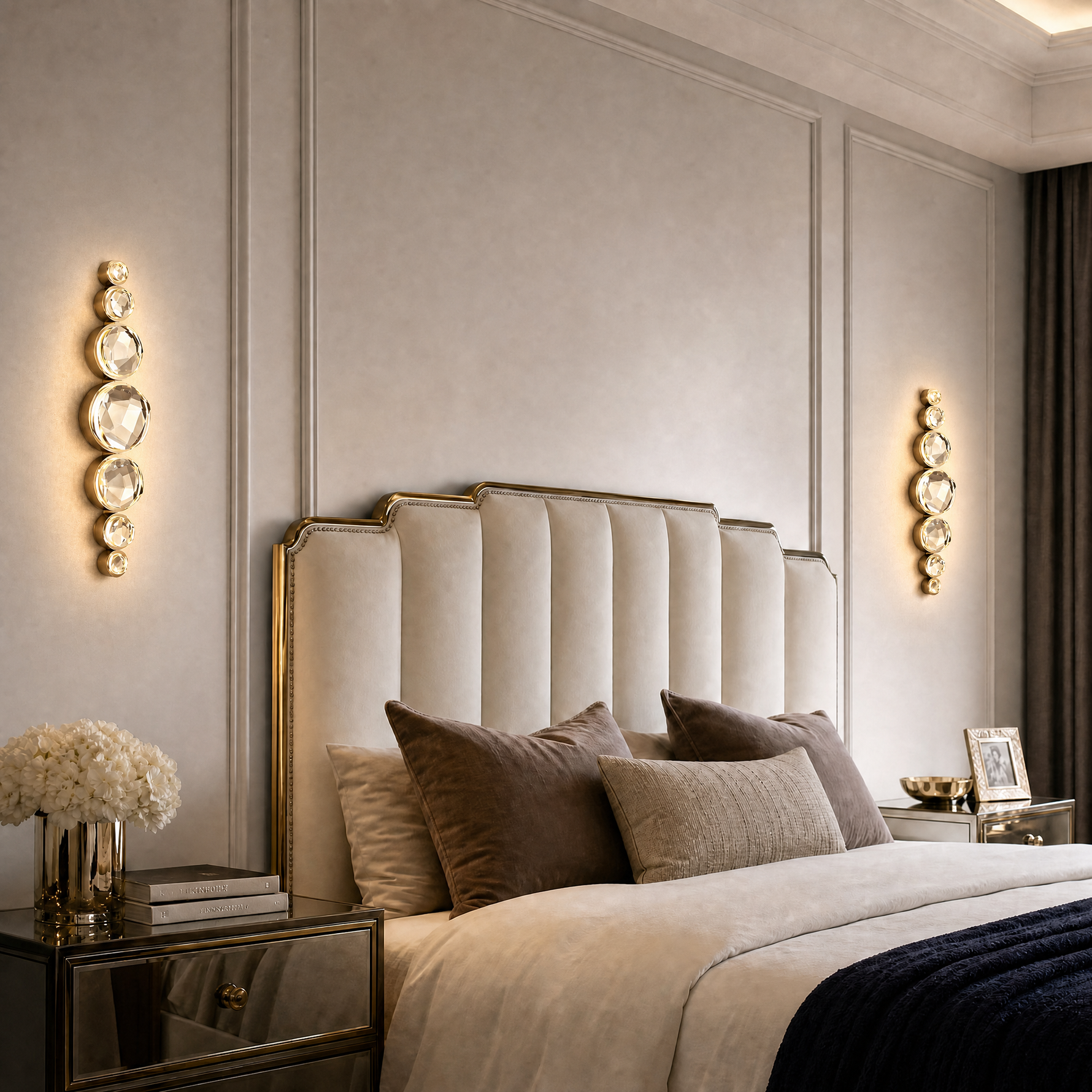Yiosi Eclipse Crystal Modern Wall Sconce