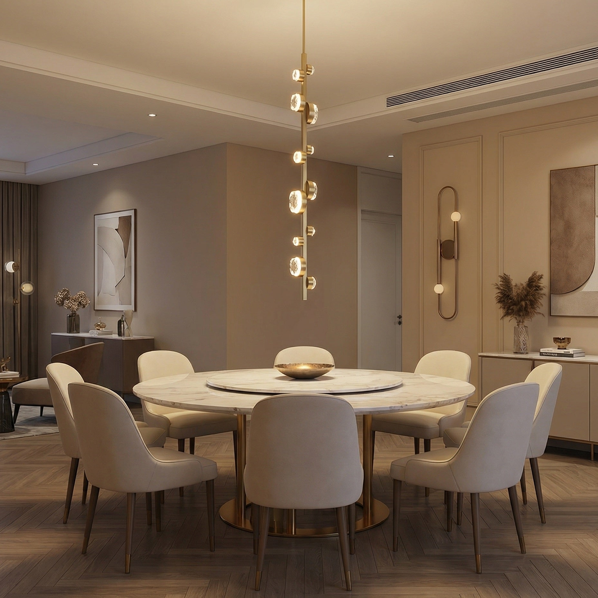 Yiosi Eclipse Linear Modern Chandelier