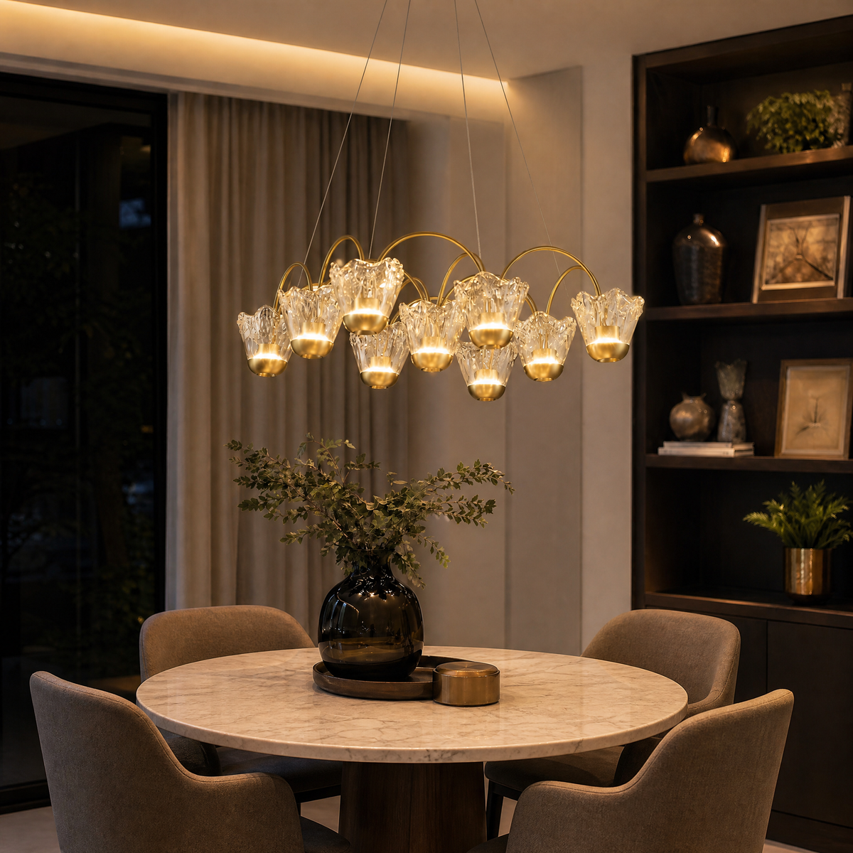 Yiosi Flowers Glass Pendant Light Style B
