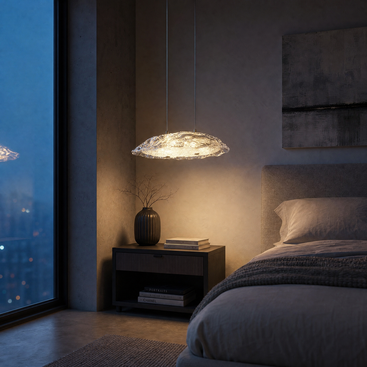 Yiosi Glitter Mini Glass Pendant Light