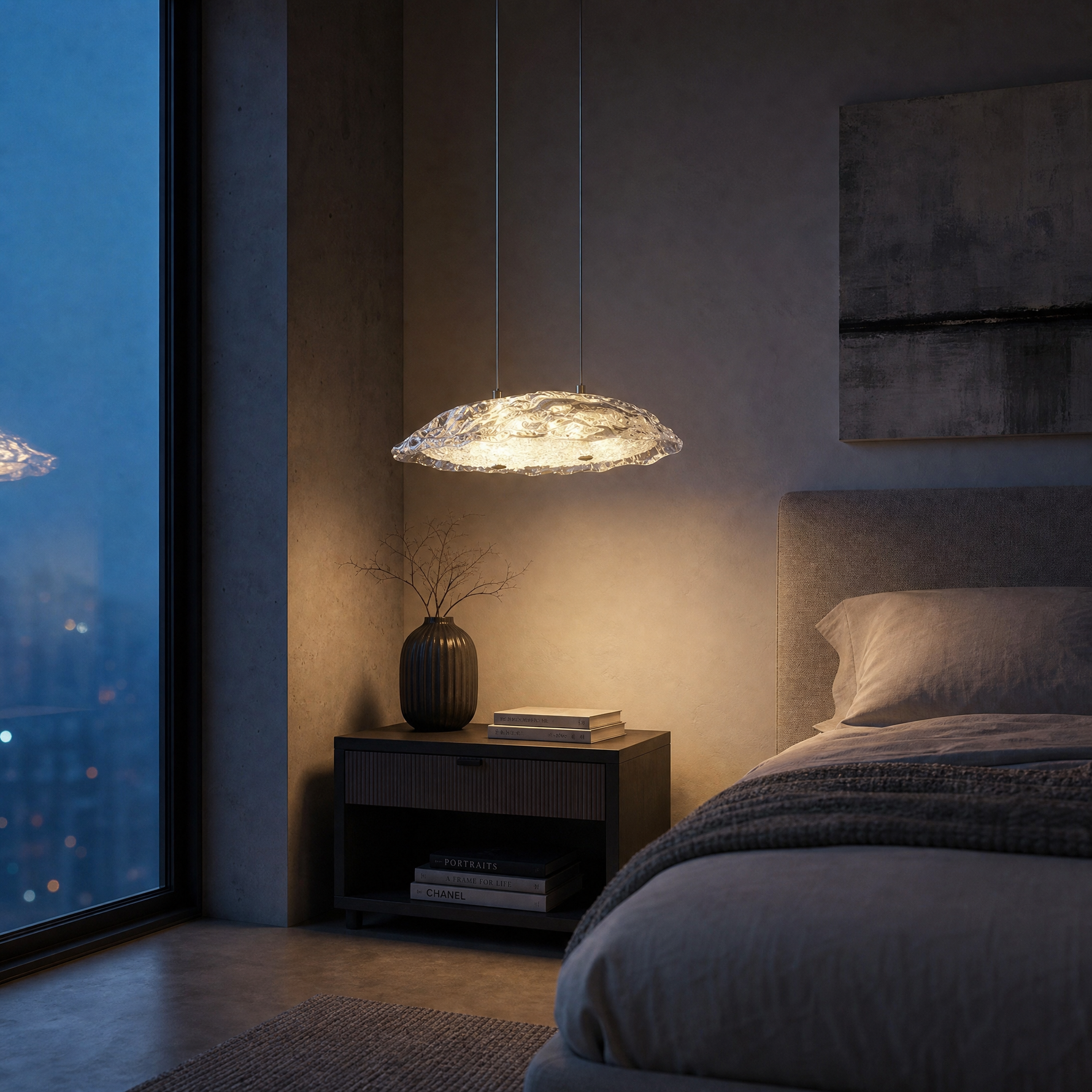 Yiosi Glitter Mini Glass Pendant Light