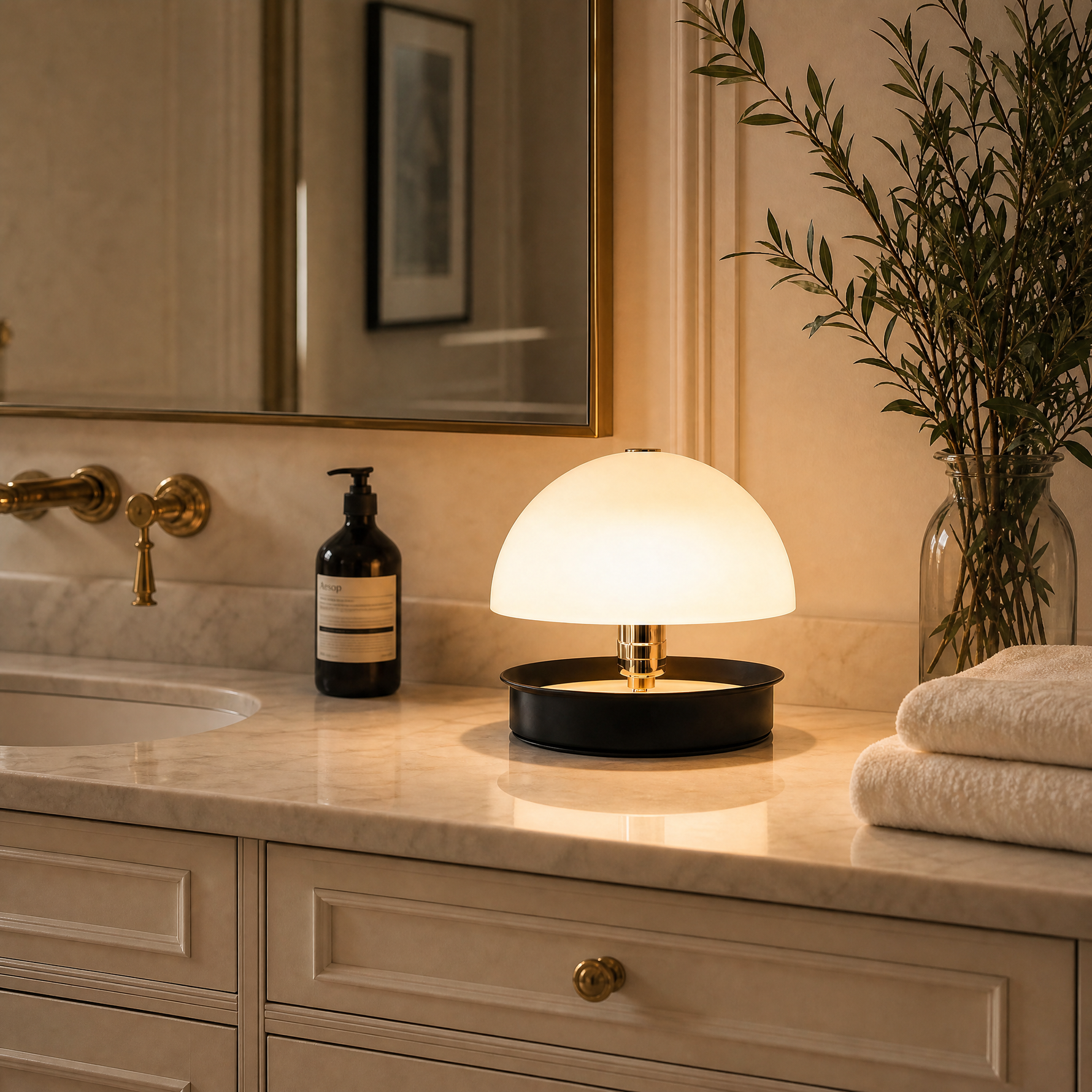 Yiosi Glorious Frosted Crystal Table Lamp
