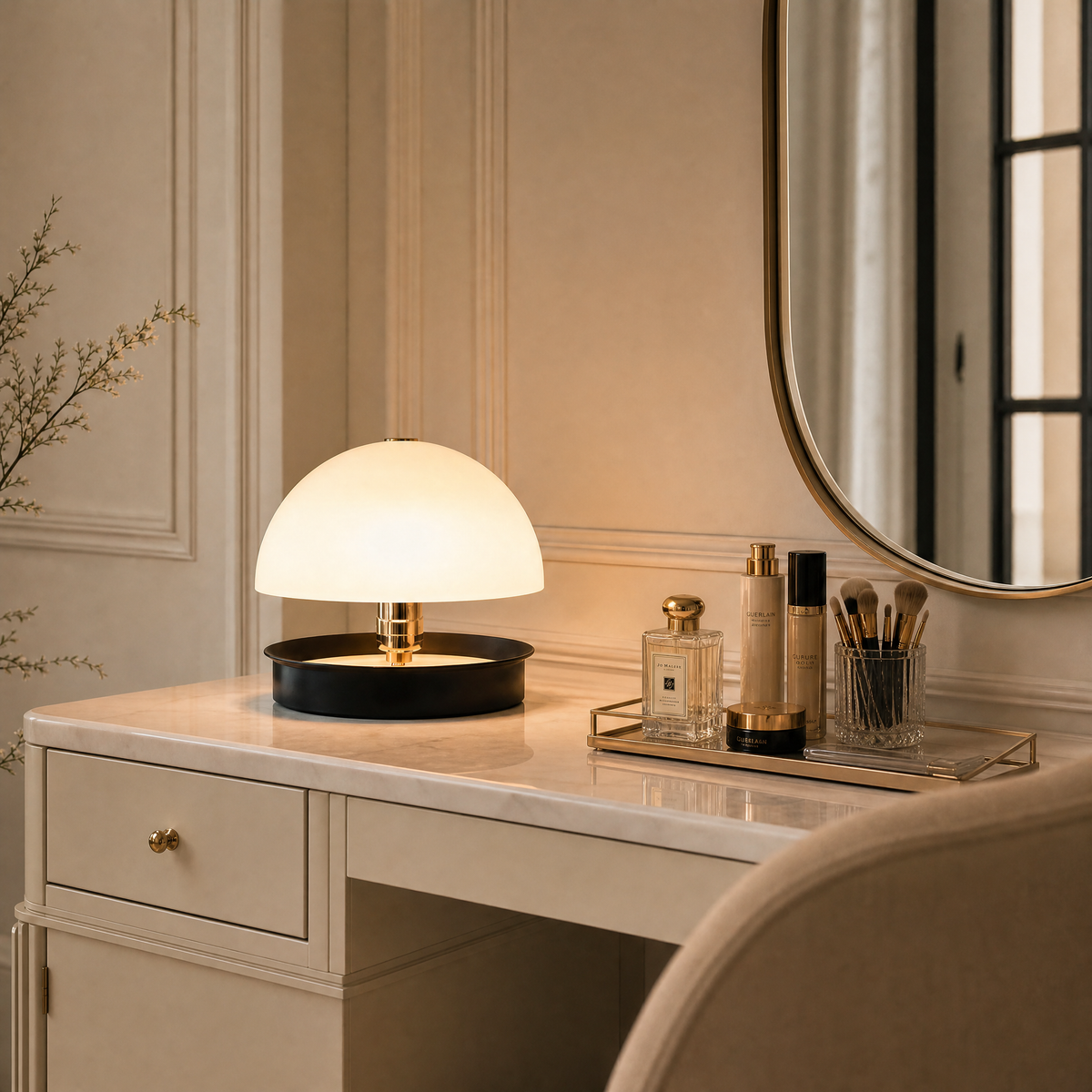 Yiosi Glorious Frosted Crystal Table Lamp