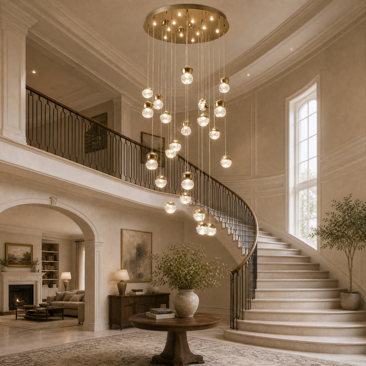 Yiosi Glorious Grand Cascading Crystal Chandelier