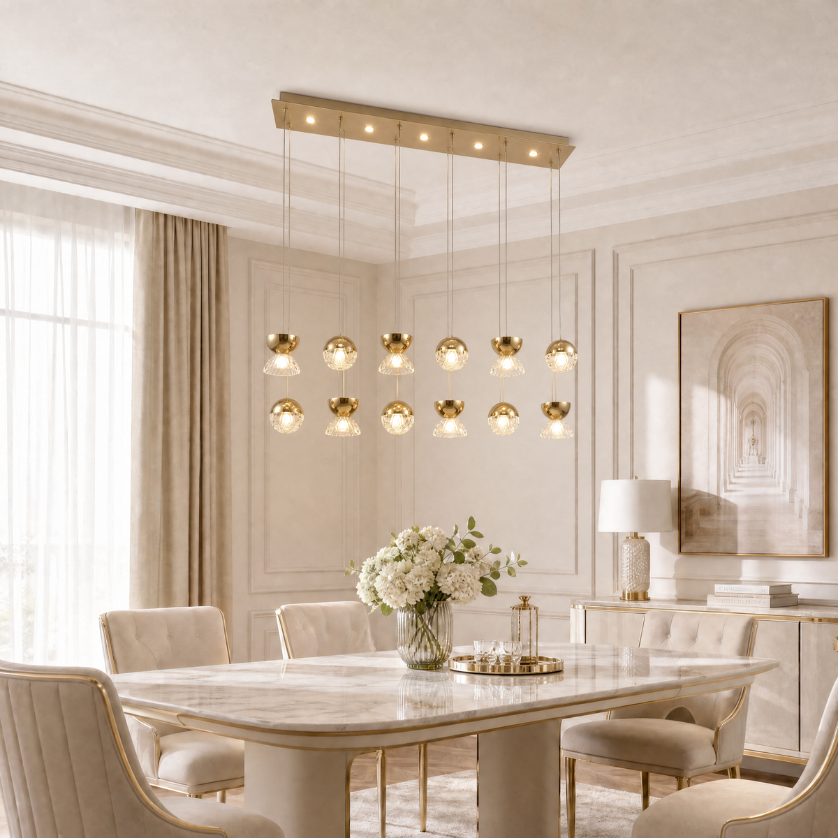 Yiosi Glorious Grand Cascading Crystal Chandelier