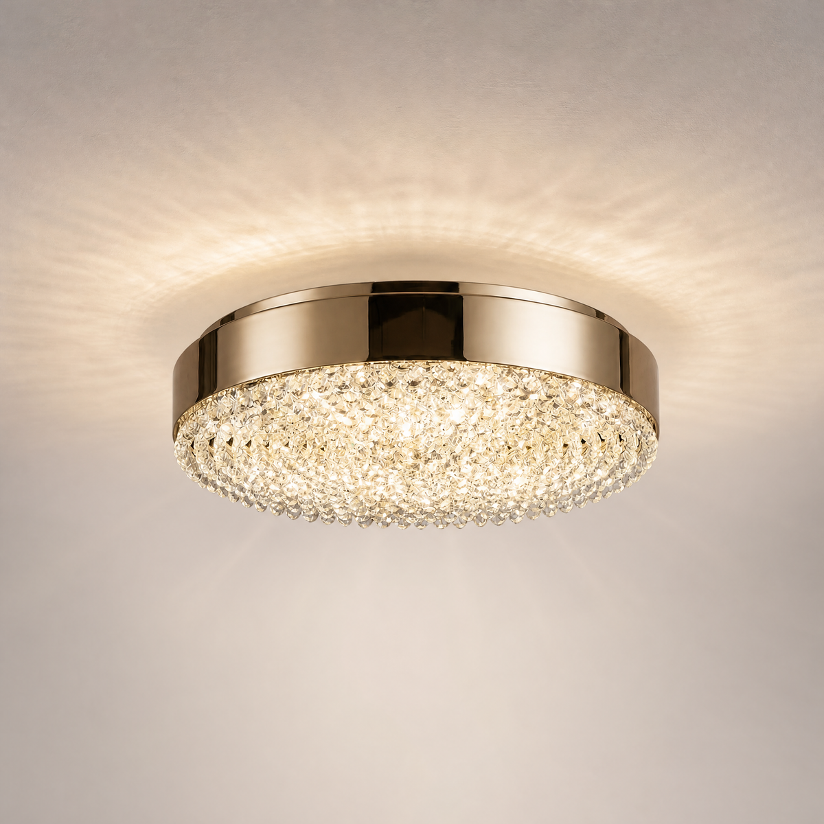 Yiosi Grant Crystal Ceiling Lamp 13.8" D
