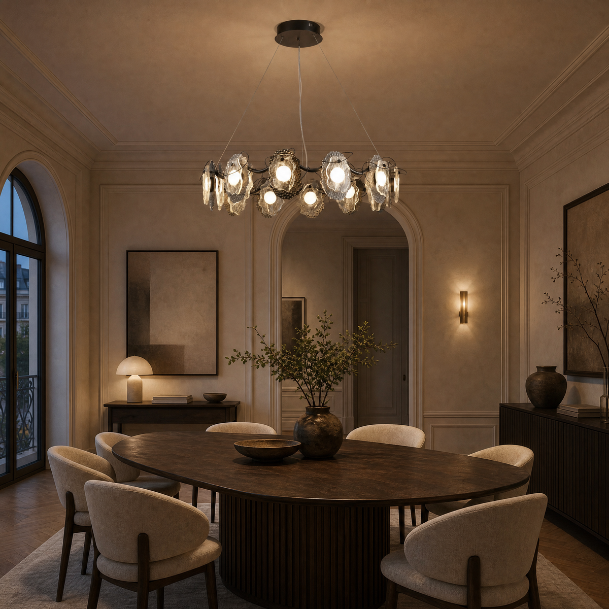 Yiosi Grape Glass Chandelier