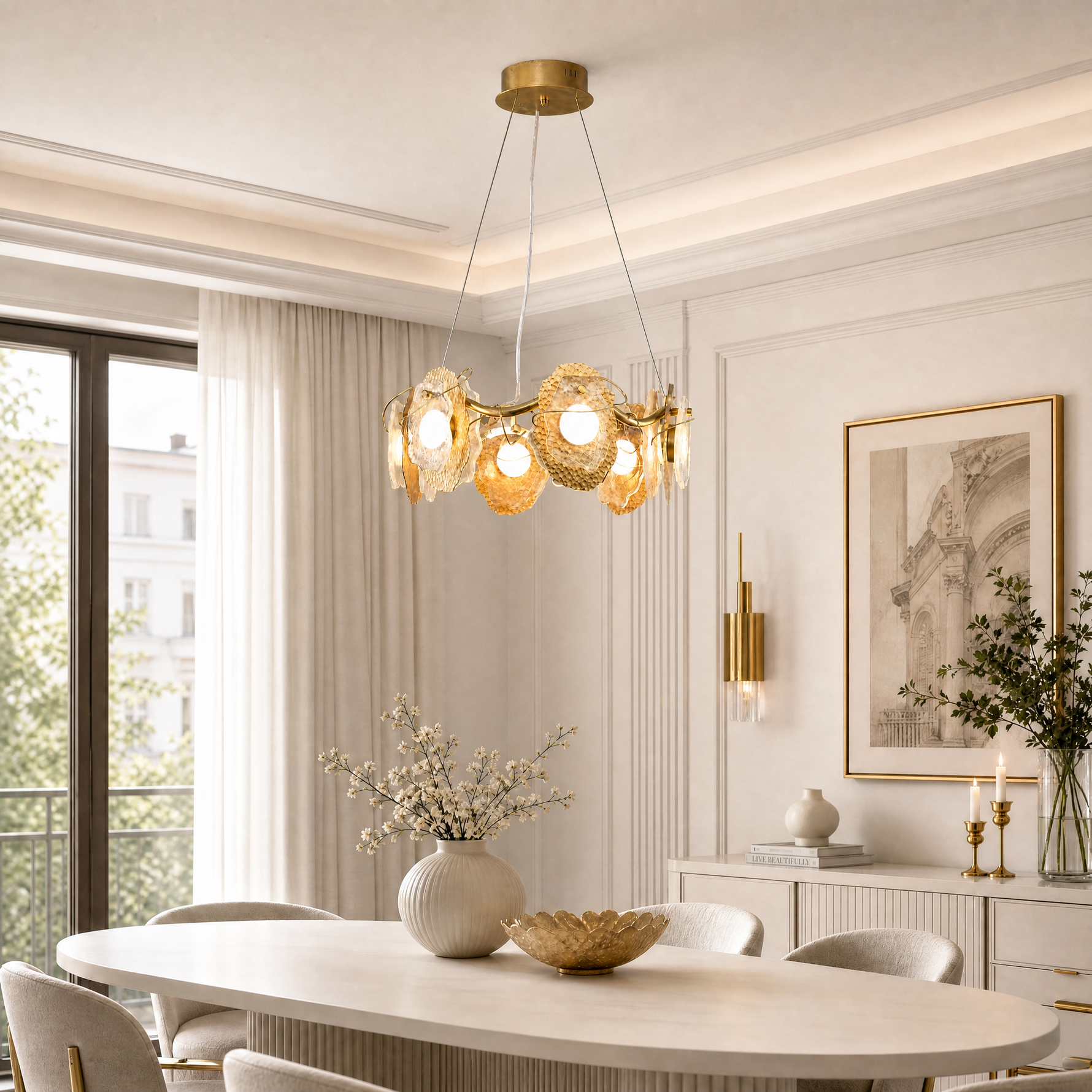 Yiosi Grape Glass Chandelier